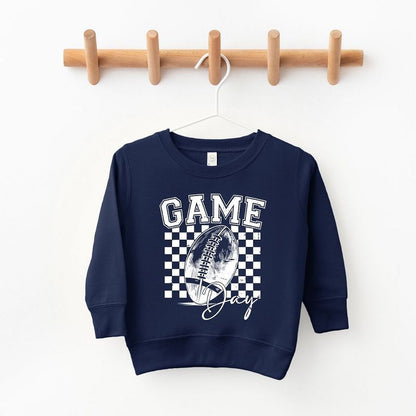 The Juniper Shop Retro Football Game Day Toddler Graphic Sweatshirt