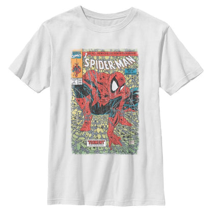 Boys Marvel Spider-Man Torment Comic Cover T Shirt