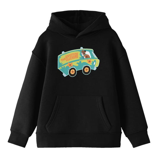 Scooby Doo The Mystery Machine Youth Black Graphic Hoodie
