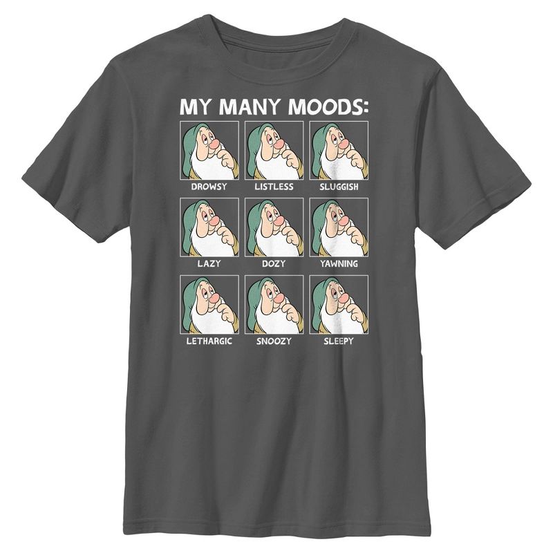 Boys Snow White and the Seven Dwarfs Sleepy My Many Moods T Shirt