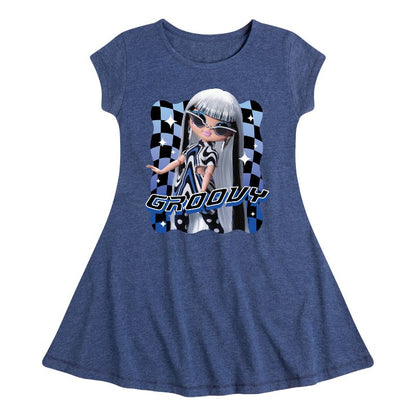 Girls' - LOL Surprise! - Groovy Babe Fit & Flair Cap Sleeve Dress