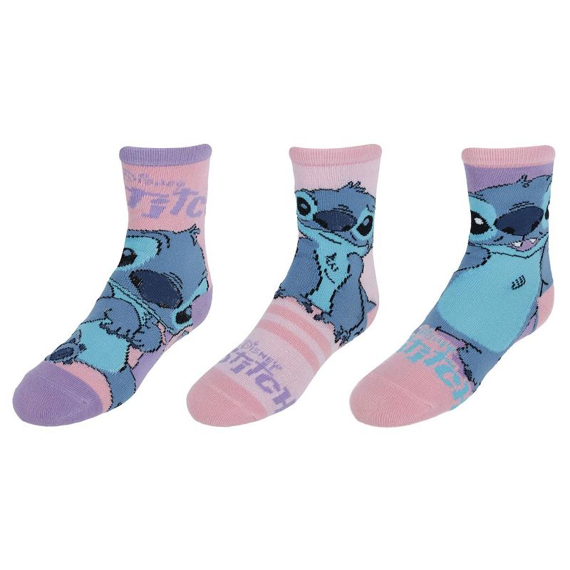 Textiel Trade Kid's Disney's Lilo & Stitch Fun Novelty Socks (3 Pair)