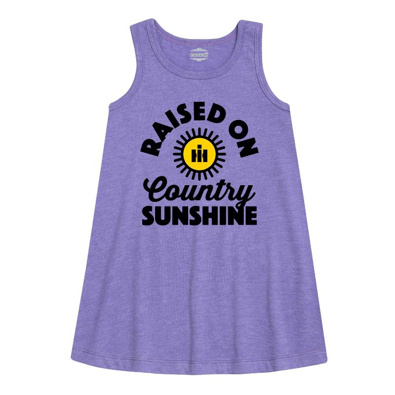 Girls' - Country Casuals - Raised On Country Sunshine Graphic Sleeveless Aline Dress