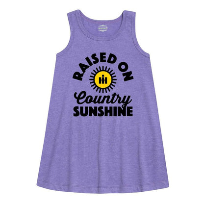 Girls' - Country Casuals - Raised On Country Sunshine Graphic Sleeveless Aline Dress