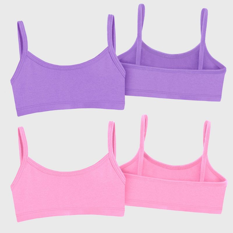City Threads Soft 100% Cotton Training Bra 2-Pack - USA-Made