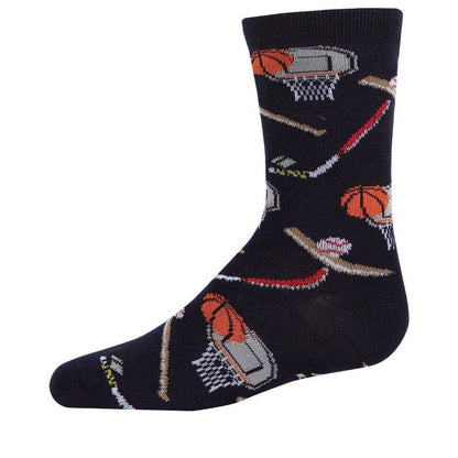 Memoi Boys' Sports Rayon from Bamboo Crew Socks
