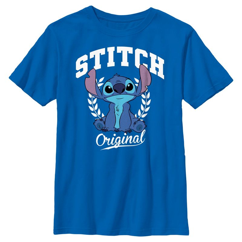 Boy's Lilo & Stitch Original Collegiate Stitch T-Shirt