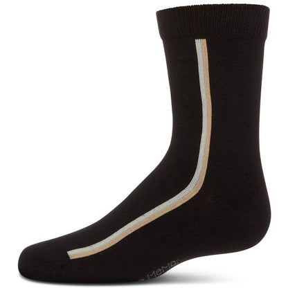 Memoi Boys' Dual Line Crew Socks
