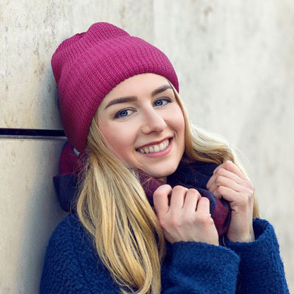Terra Kid's Teen's Beanie Plain Knit Hat