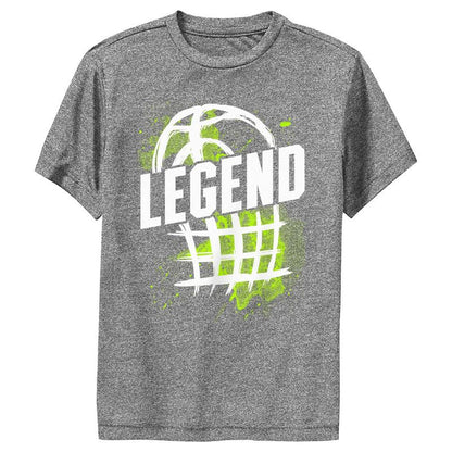 Boy's Lost Gods Basketball Legend Green Performance Tee