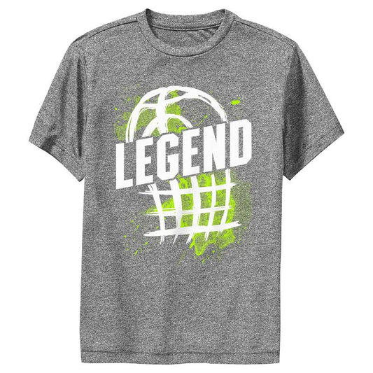 Boy's Lost Gods Basketball Legend Green Performance Tee