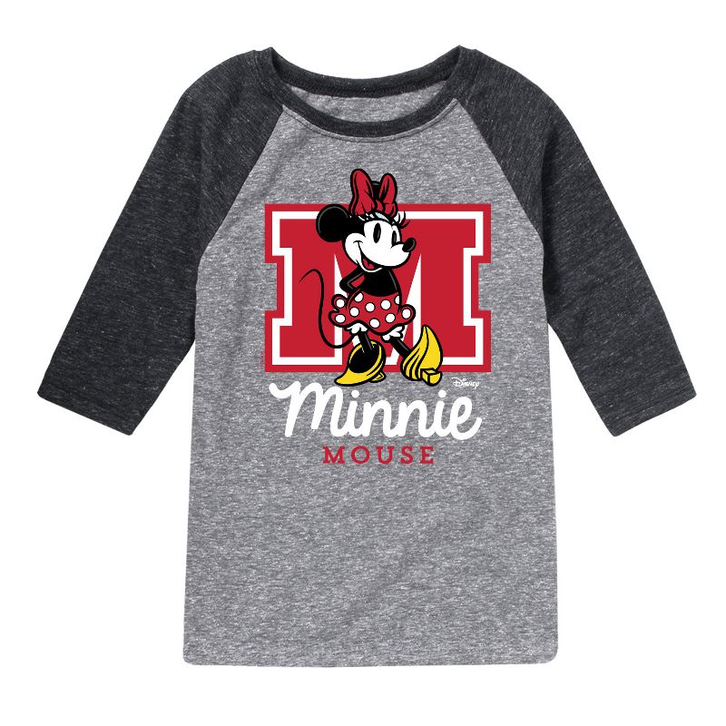 Boys' - Disney - Minnie Mouse Raglan Graphic T-Shirt