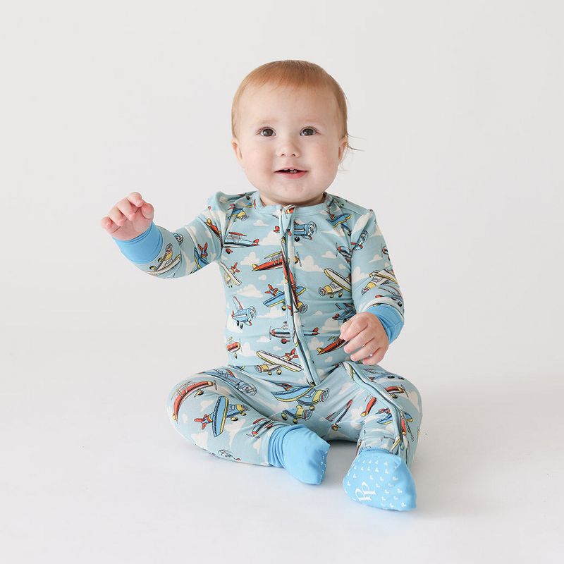 Infant Posh Planes Convertible One Piece - Posh Peanut