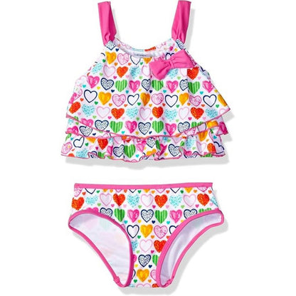 KIKO & MAX Infant/Toddler Girls' 2-Piece Ruffled Top Bikini Swimsuit Sets