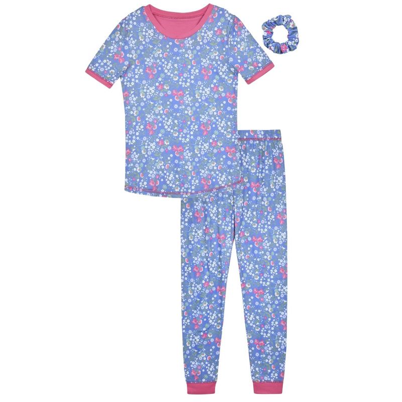 Sleep On It Girls 2-Piece Super Soft Jersey Snug-Fit Pajama Set - Toddler Pajamas to Girls Pajama Sets
