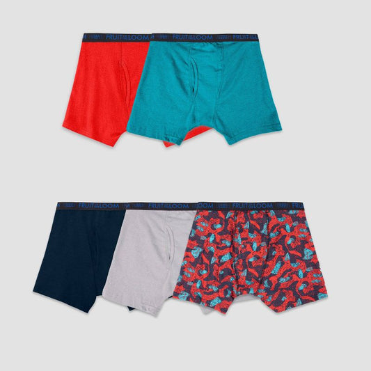 Fruit of the Loom Boys' 5pk 'Breathable' Boxer Briefs