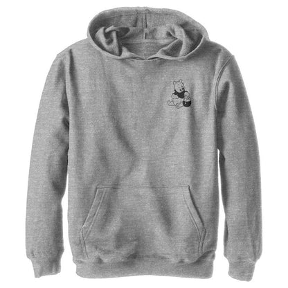 Boy's Winnie the Pooh Bear Pocket Sketch Pull Over Hoodie