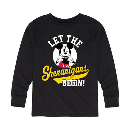 Boys' - Disney - Let The Shenanigans Begin Long Sleeve Graphic T-Shirt