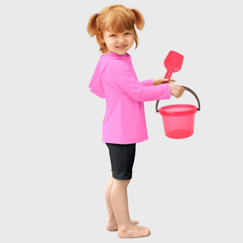 City Threads Swim UPF 50+ Hooded Long Sleeve Rashguard Tee for Boys and Girls - USA-Made (Part 2)
