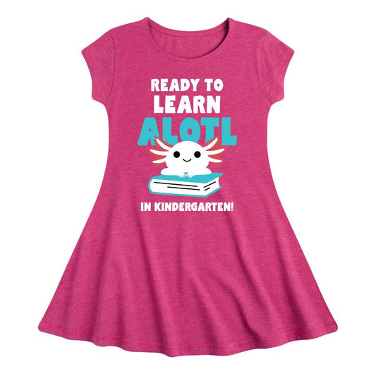 فستان بأكمام قصيرة مناسب وأنيق للفتيات - رسالة فورية - تعلمي الكثير في رياض الأطفال