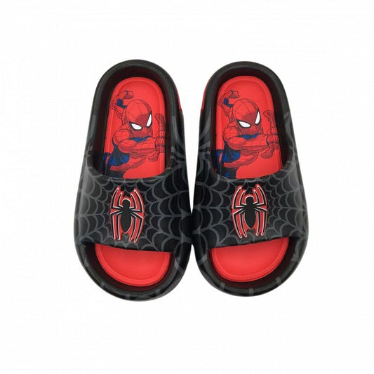 Kids Spider-Man Webbed Logo  Flip Flop Slides