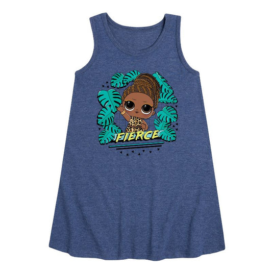 Girls' - LOL Surprise! - Fierce Doll Graphic Sleeveless Aline Dress