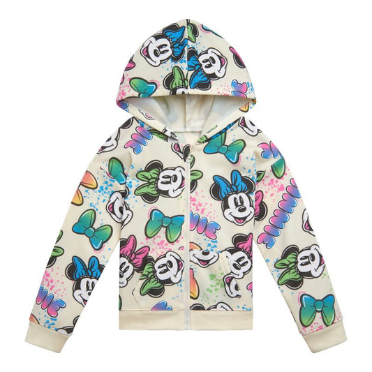 Disney Minnie Mouse Girls Fleece Zip Up Hoodie Toddler