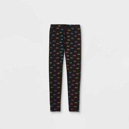 Girls' Heart Leggings - Cat & Jack™ Black