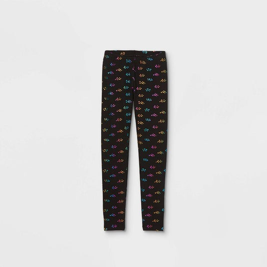 Girls' Heart Leggings - Cat & Jack™ Black