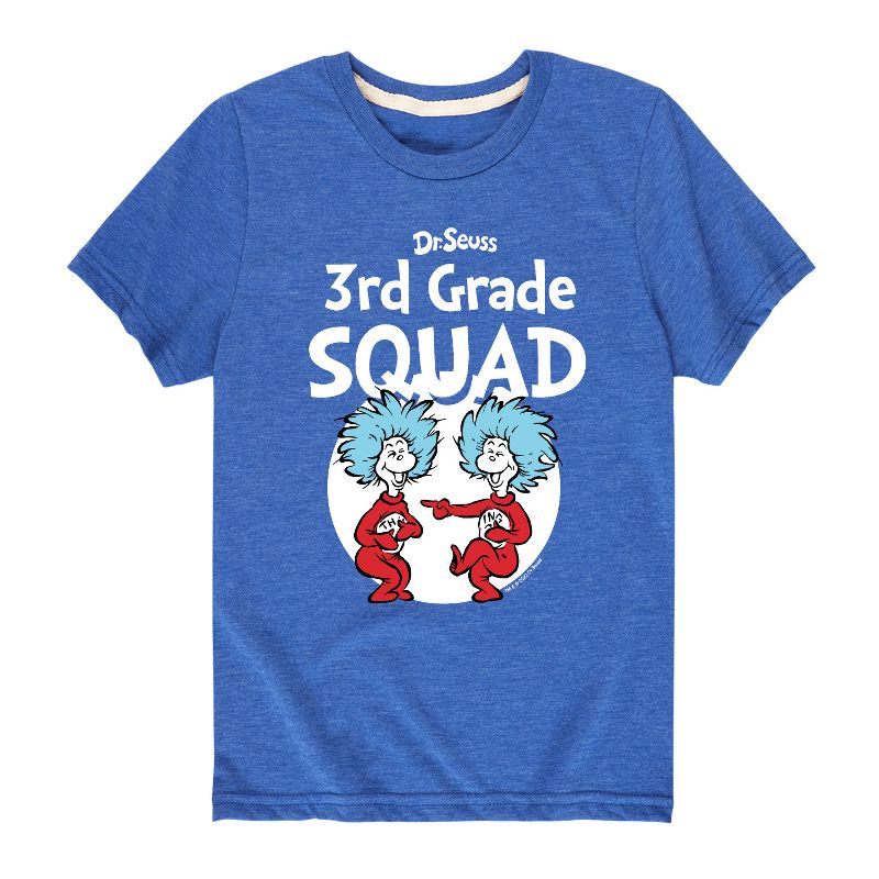 تي شيرت جرافيكي بأكمام قصيرة للأولاد من دكتور سوس - الصف الثالث - المجموعة الأولى والثانية