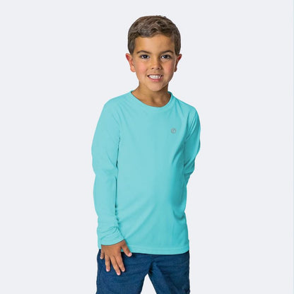 قميص سباحة Vapor Apparel Youth UPF 50+ للحماية من أشعة الشمس فوق البنفسجية بأكمام طويلة وواقي من الطفح الجلدي