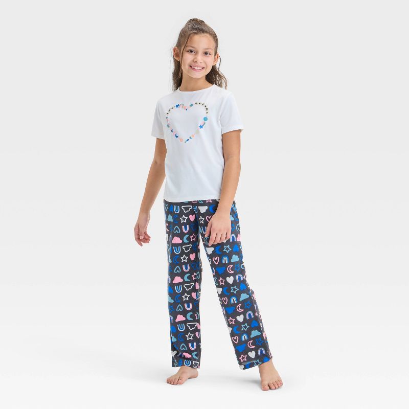 Girls' 3pc Printed Short Sleeve Pajama Set - Cat & Jack™