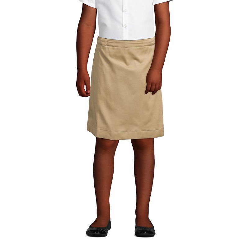 Lands' End School Uniform Kids Blend Chino Skort Top of Knee