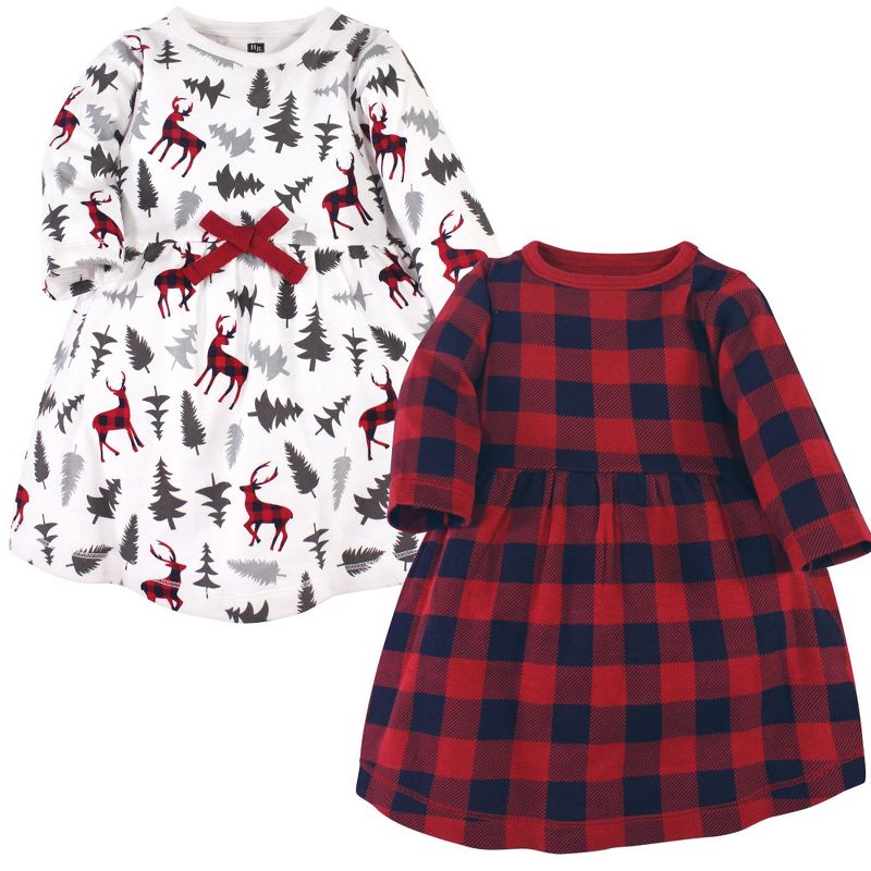 Luvable Friends Hudson Baby Long-Sleeve Dresses 2pk (Part 2)