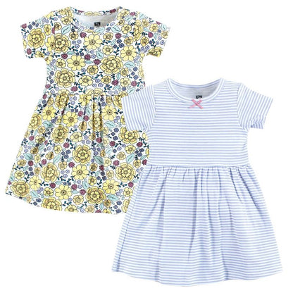 Luvable Friends Hudson Baby Short-Sleeve Dresses 2pk