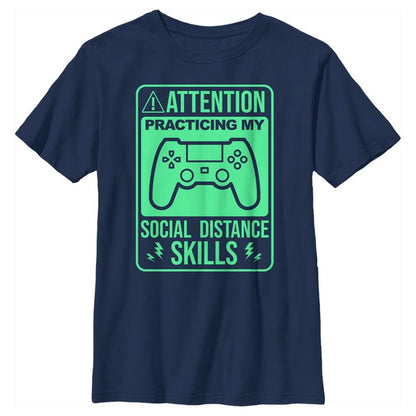 Boy's Lost Gods Practicing Social Distance Gaming T-Shirt