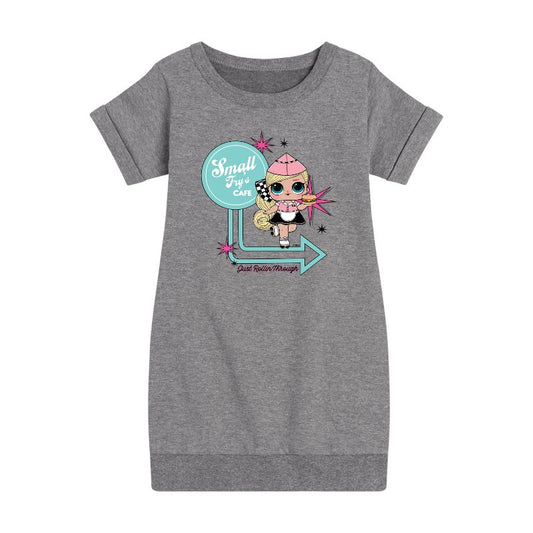 Girls' - LOL Surprise! - Small Fry Café Graphic Short Sleeve Fleece Dress