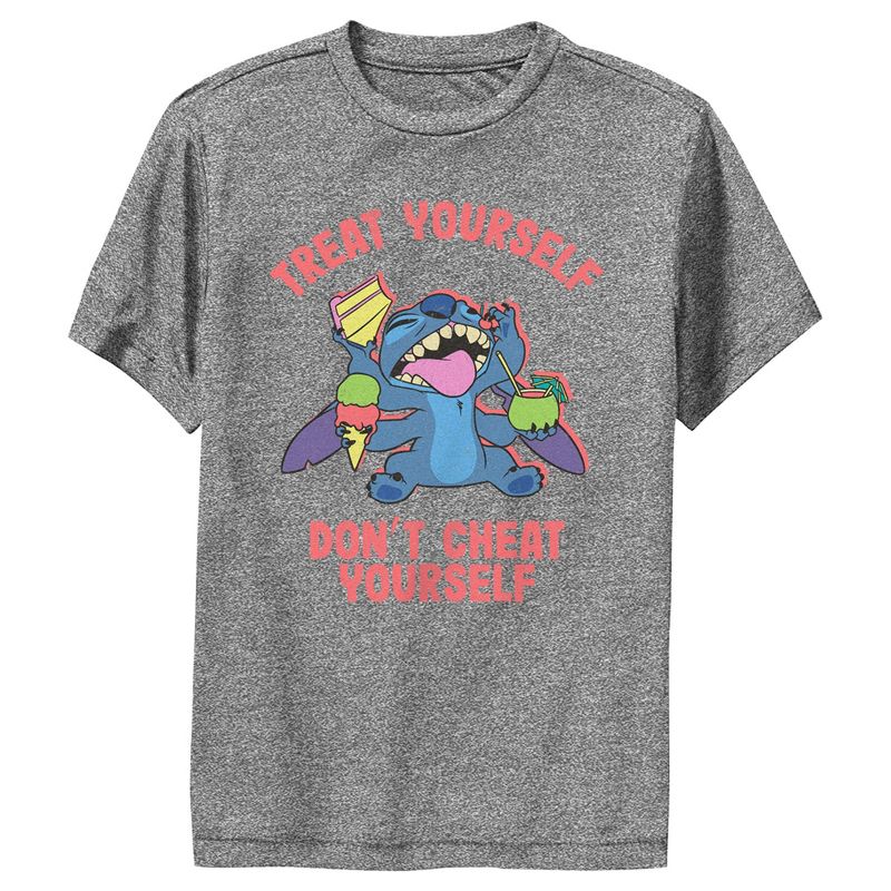 Boy's Lilo & Stitch Treat Yourself Stitch Performance Tee