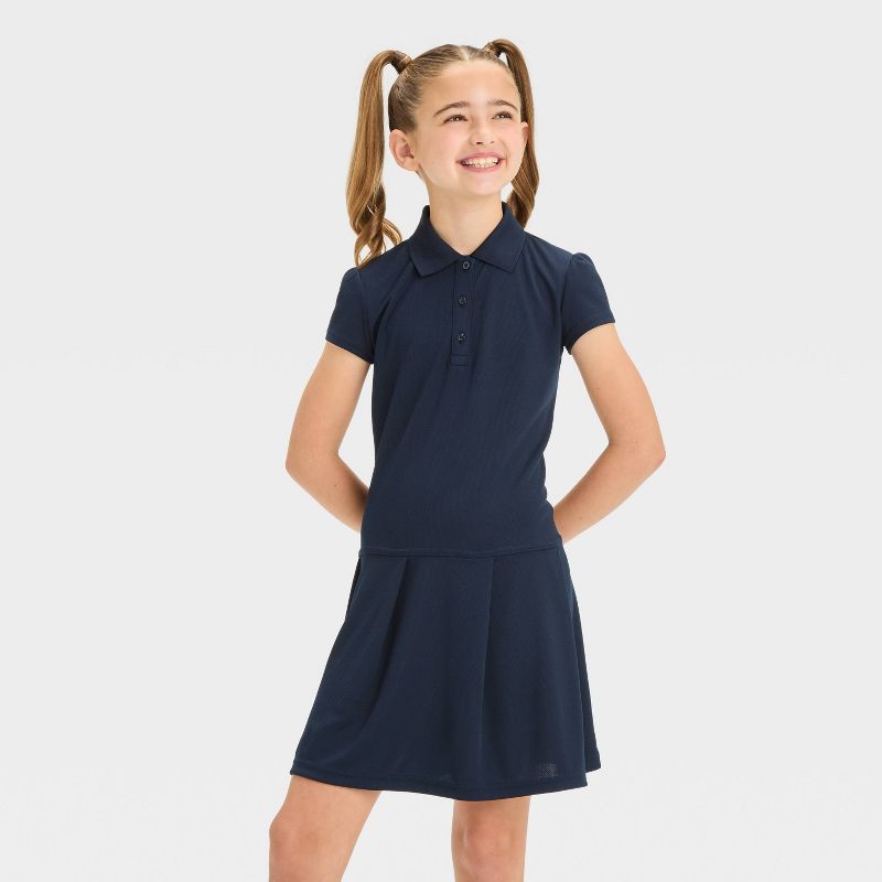 Girls' Short Sleeve Performance Uniform Dress - Cat & Jack™