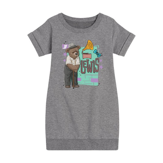 Girls' - IF Movie - Lewis Poster Graphic Short Sleeve Fleece Dress