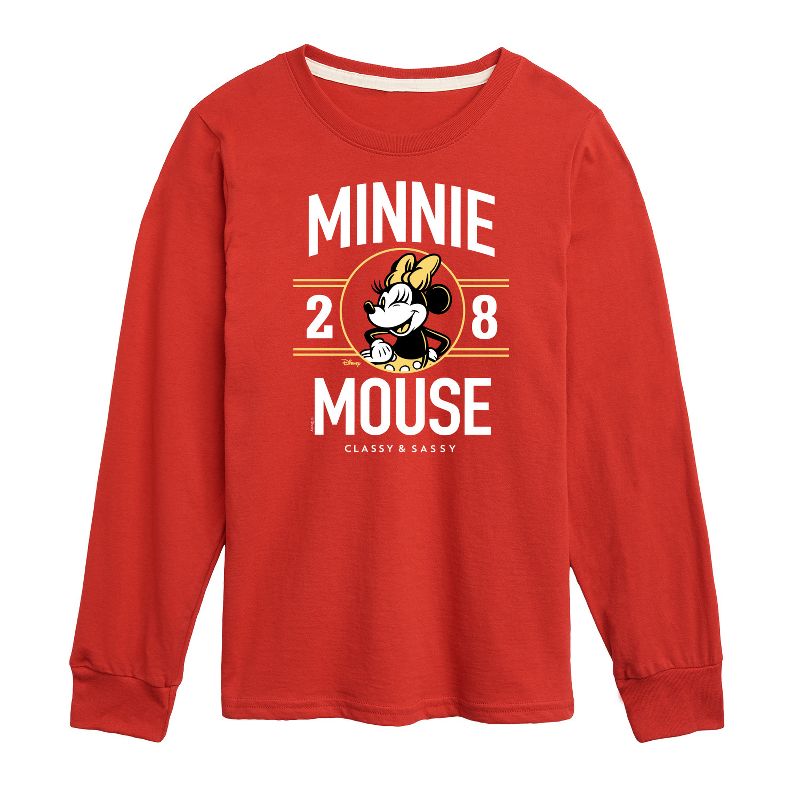 Boys' - Disney - Minnie Mouse Long Sleeve Graphic T-Shirt
