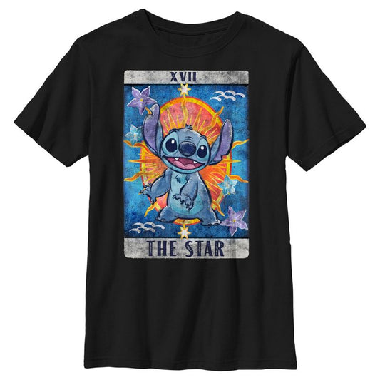 Boy's Lilo & Stitch Star Tarot Card T-Shirt