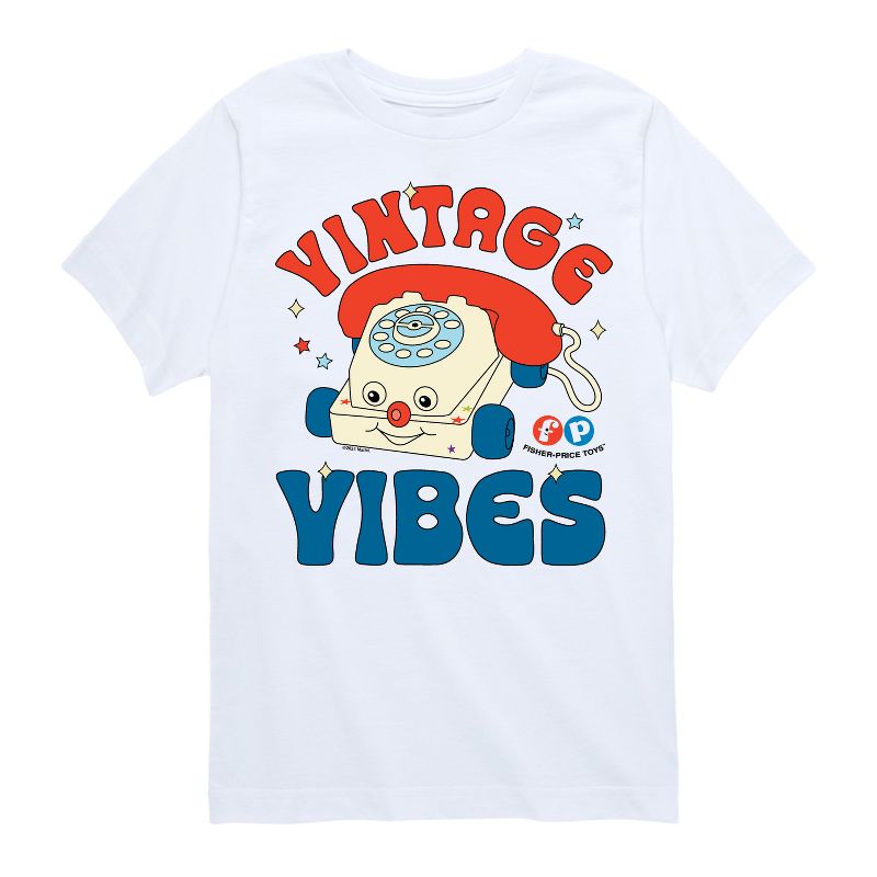 Boys' - Fisher-Price - Vintage Vibes Phone Short Sleeve Graphic T-Shirt