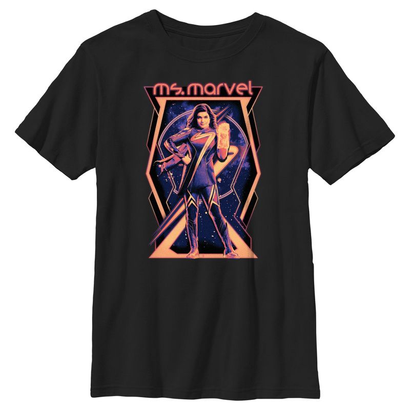 Boy's The Marvels Ms. Marvel Portrait T-Shirt