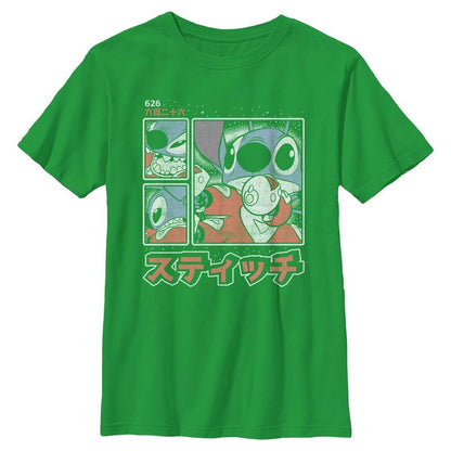 Boy's Lilo & Stitch Comic Book Panels T-Shirt