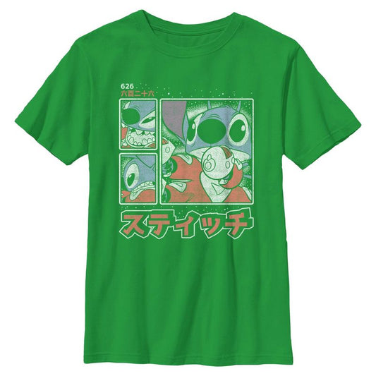Boy's Lilo & Stitch Comic Book Panels T-Shirt