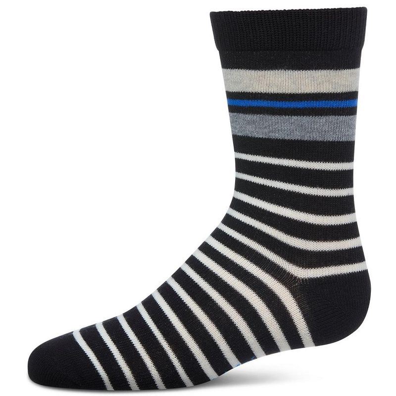 Memoi Boys' Striped Crew Socks