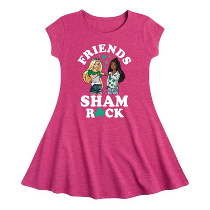 Girls' - Barbie - Clover Power Fit & Flair Cap Sleeve Dress