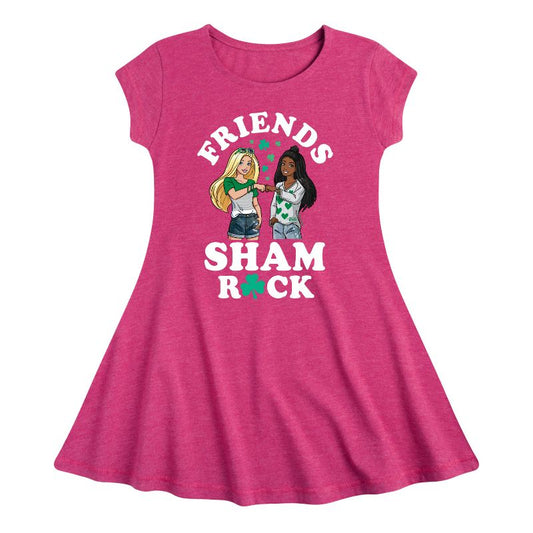 فستان باربي كلوفر باور فيت آند فلاير بأكمام قصيرة للبنات