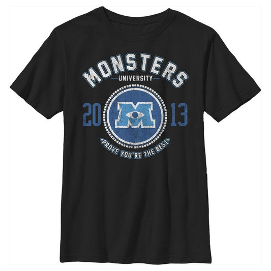 تي شيرت بشعار أفضل جامعة من Monsters Inc للأولاد